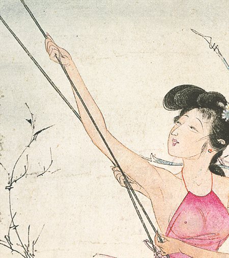 汉台-胡也佛的仕女画和最知名的金瓶梅秘戏图